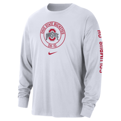 Ohio State Max90 Men's Nike College Long-Sleeve T-Shirt